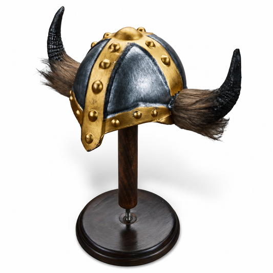 Viking Fur Helmet Replica - Norse Warrior (Foam)