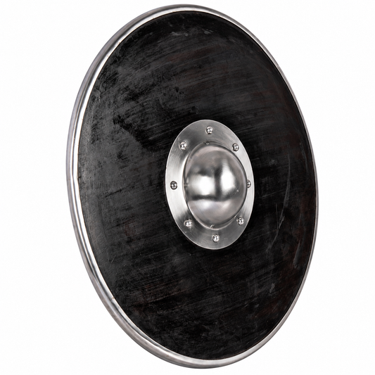 21" Viking Round Shield Replica - Norse LARP (Wood and Steel)