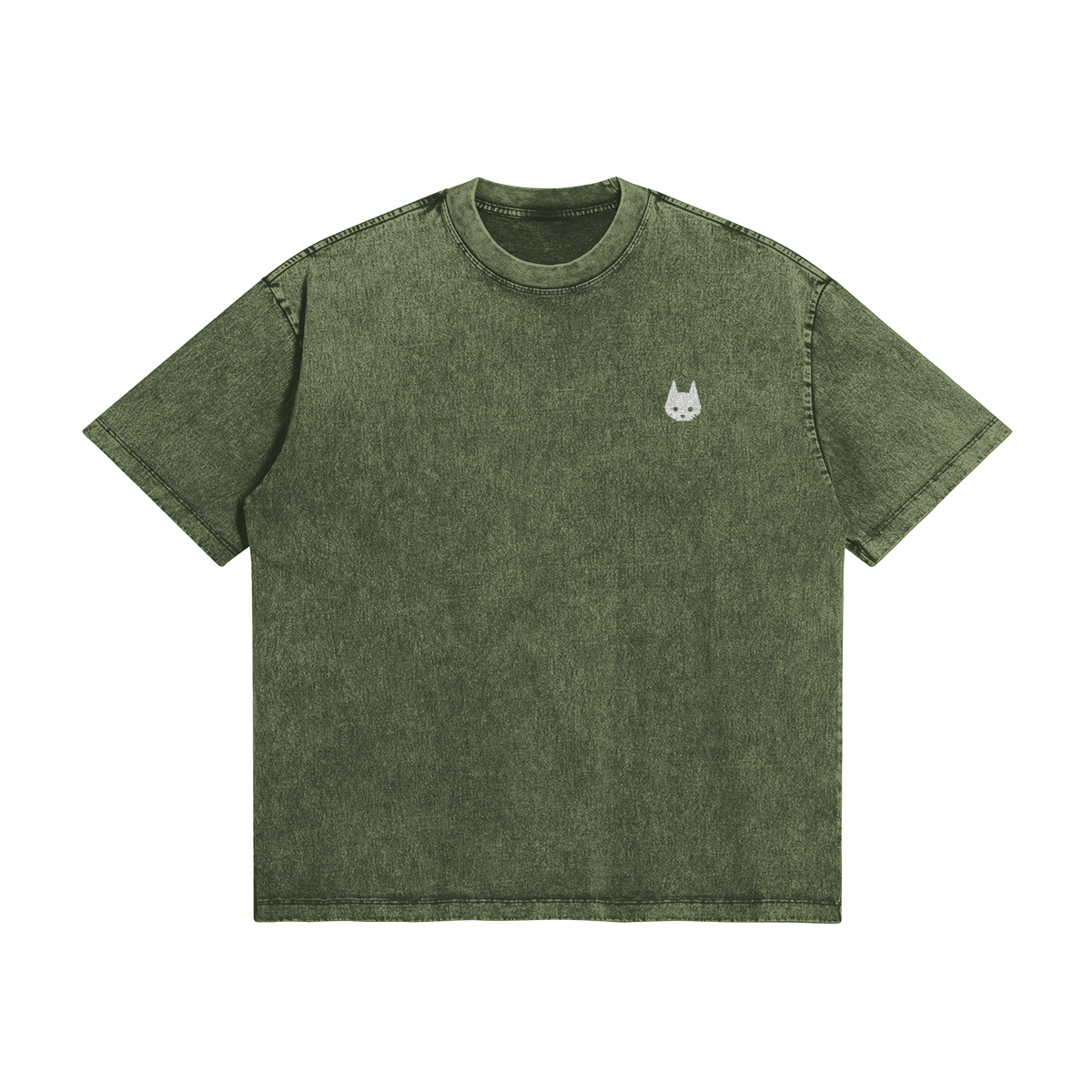 Green stone wash stray T-shirt