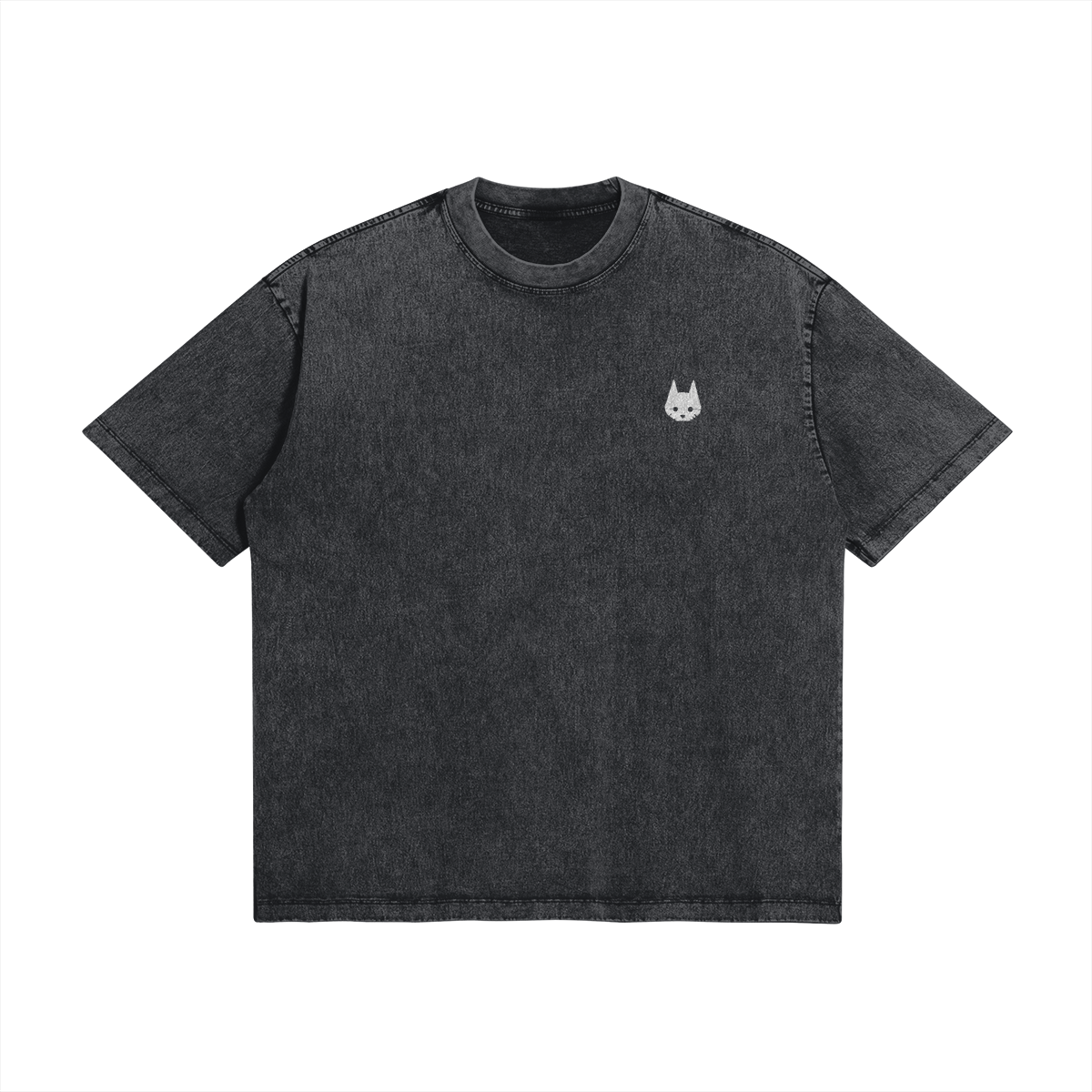 Grey stone wash stray T-shirt