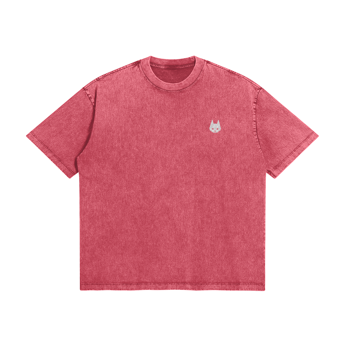 Watermelon red stone wash stray T-shirt
