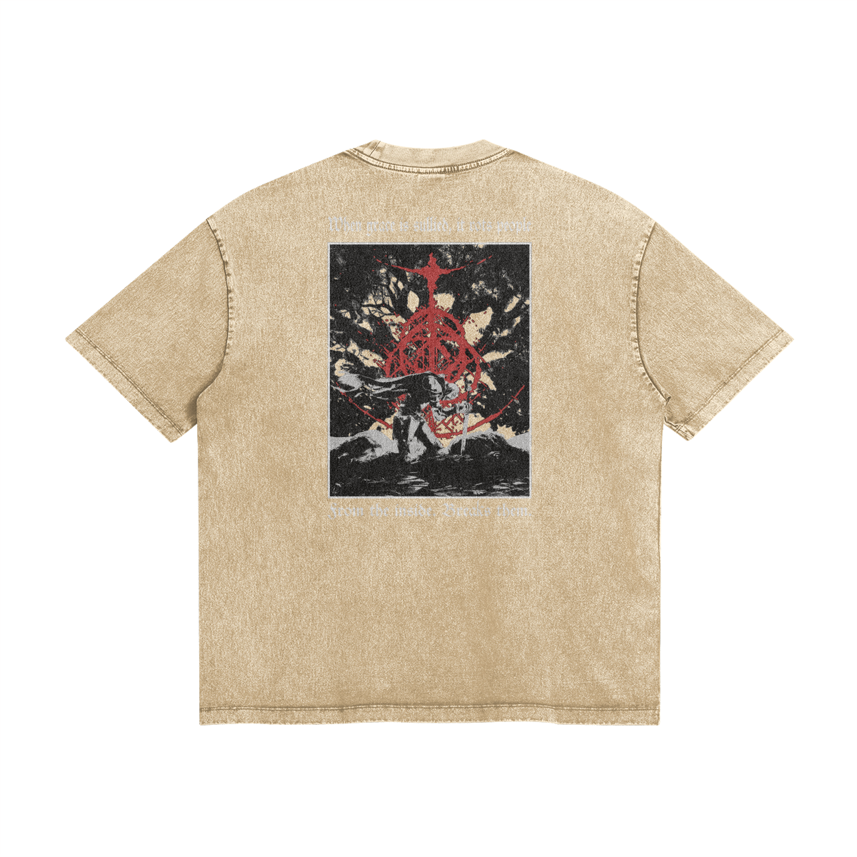 White Stone Wash Elden Ring T-shirt