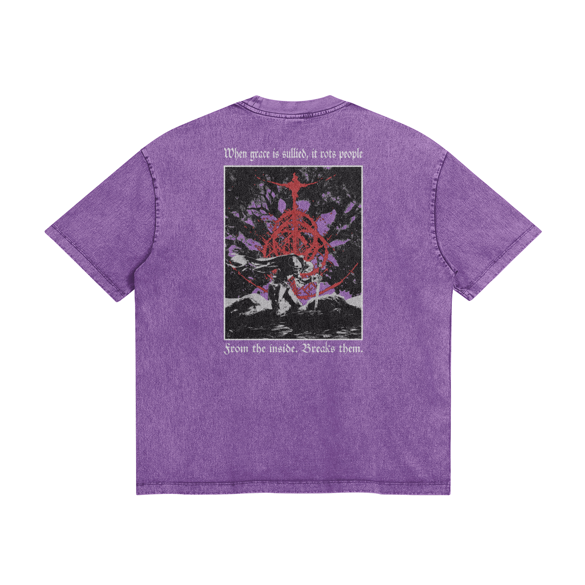 Purple Stone Wash Elden Ring T-shirt
