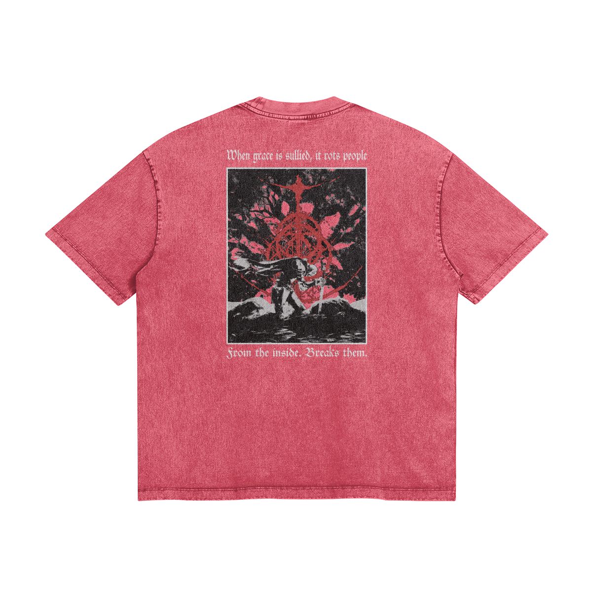 Pink Stone Wash Elden Ring T-shirt
