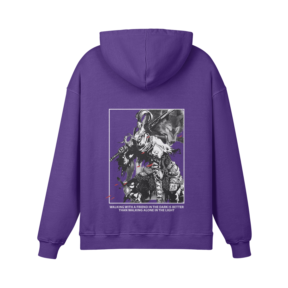Purple Artorias and Sif Retro Hoodie