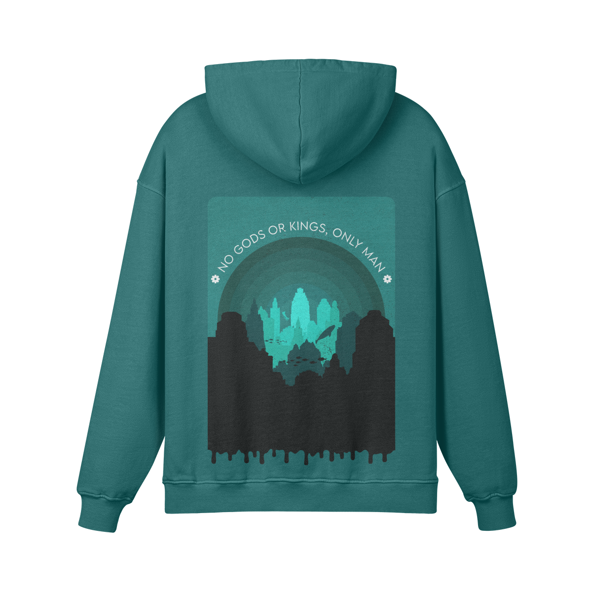 Rapture Underwater City hoodie turquoise