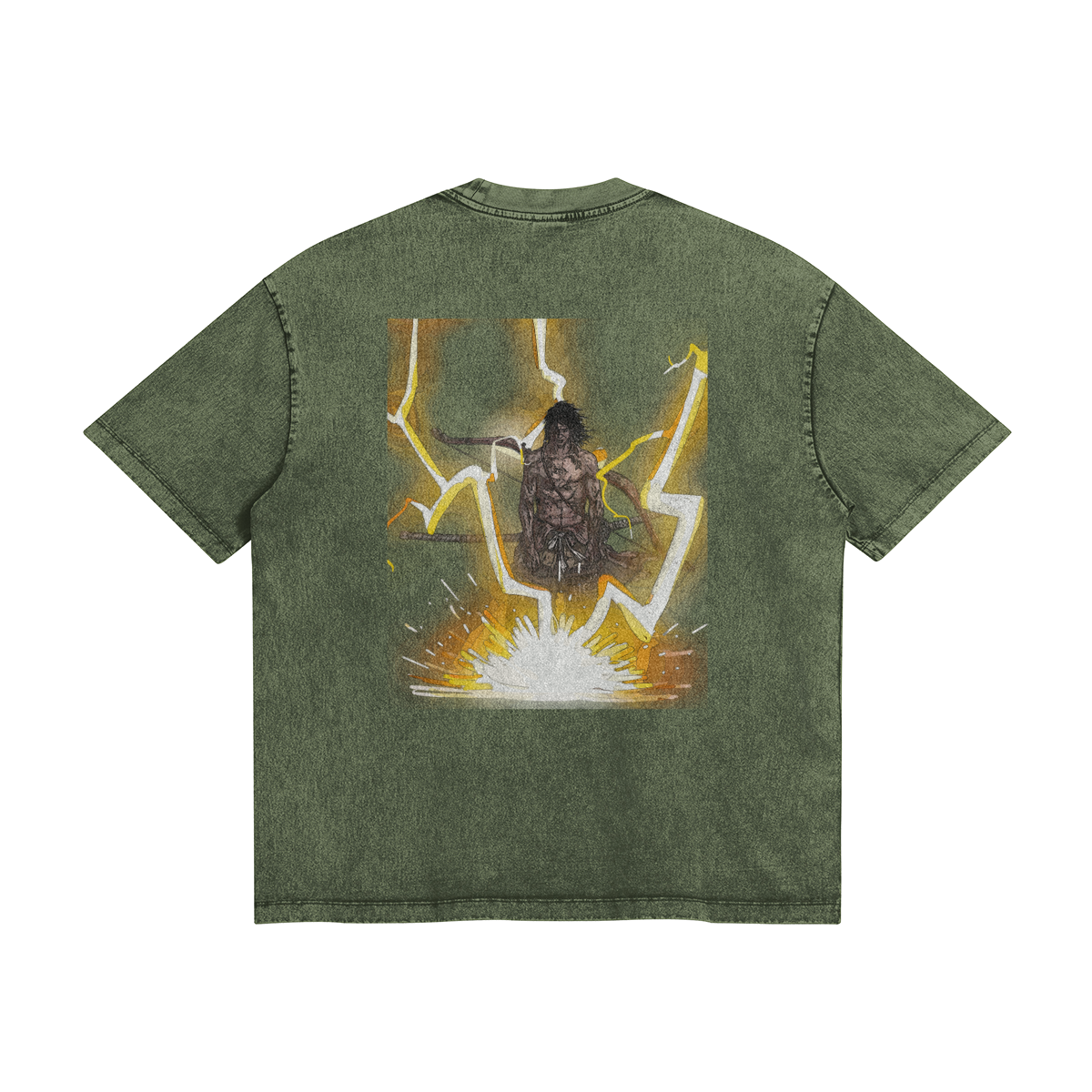 Green Genichiro Stonewash T-shirt
