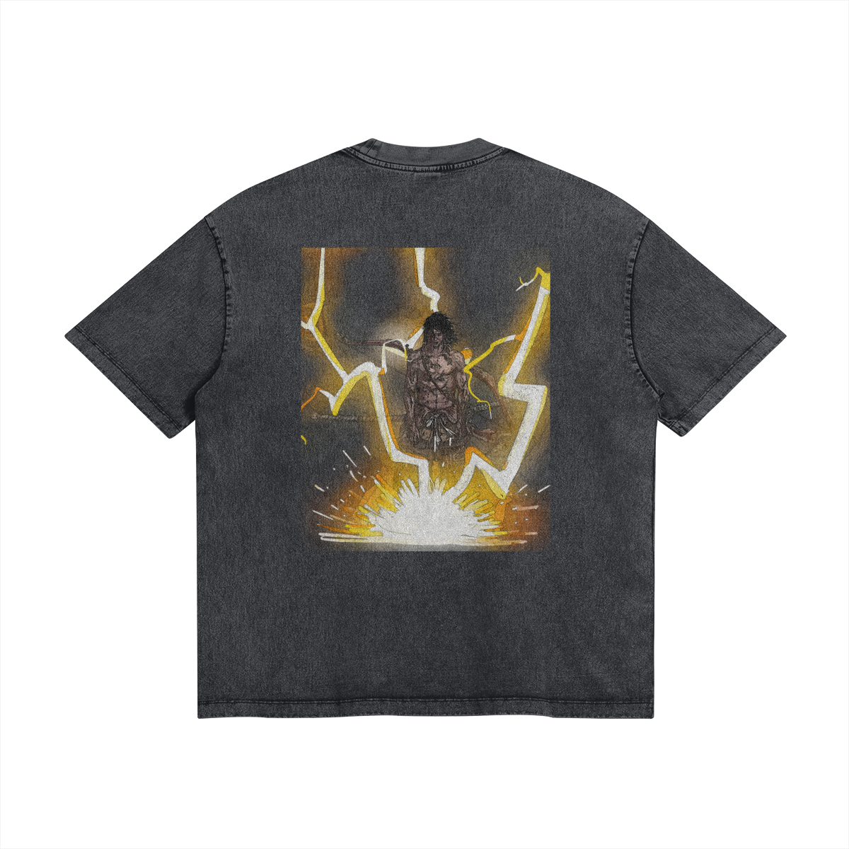 Grey Genichiro Stonewash T-shirt