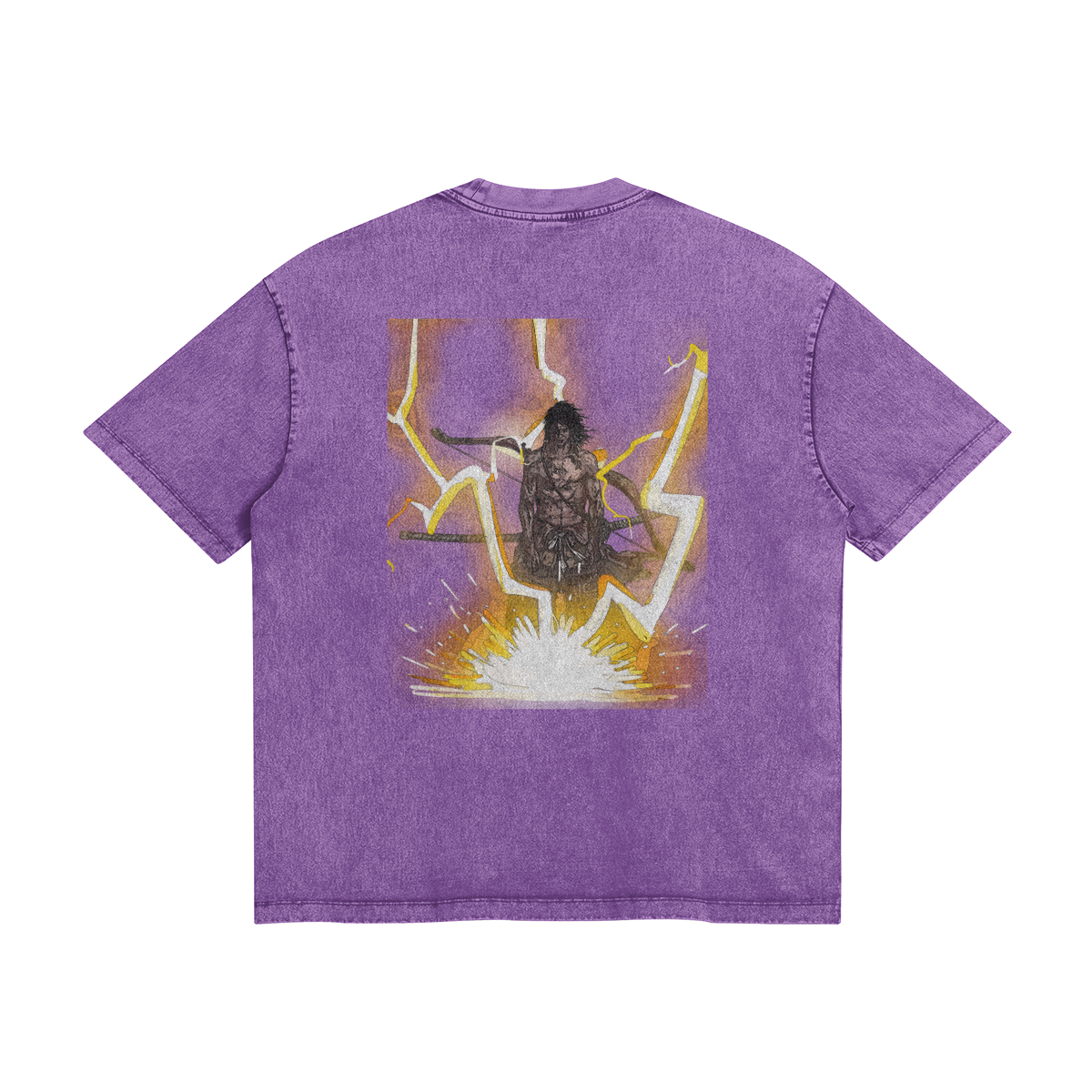 Purple Genichiro Stonewash T-shirt