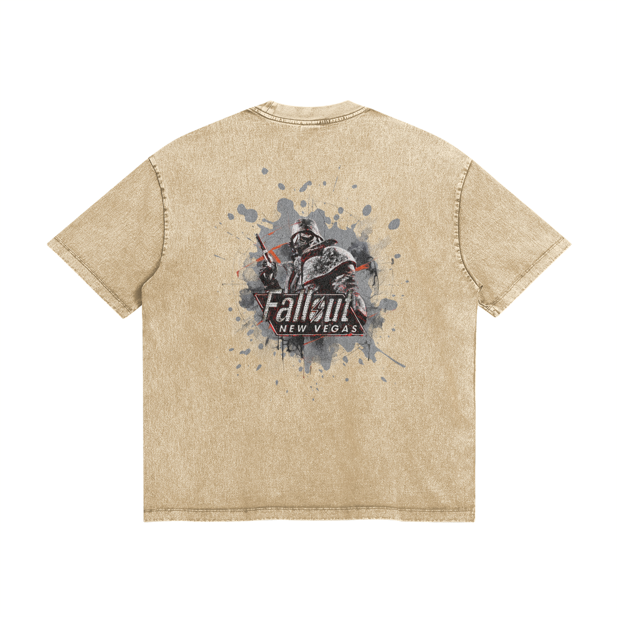 Fallout New Vegas Stone Wash T-Shirt - Fallout