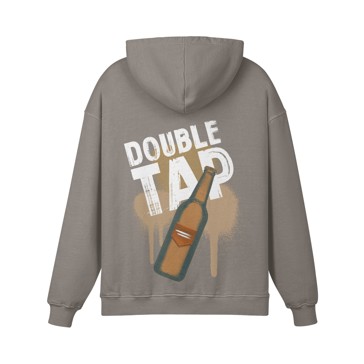Light grey double tap hoodie