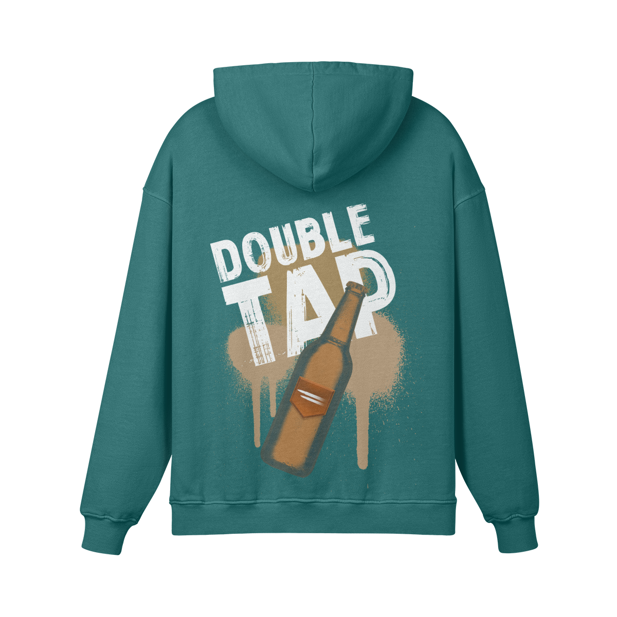 Turquoise double tap hoodie