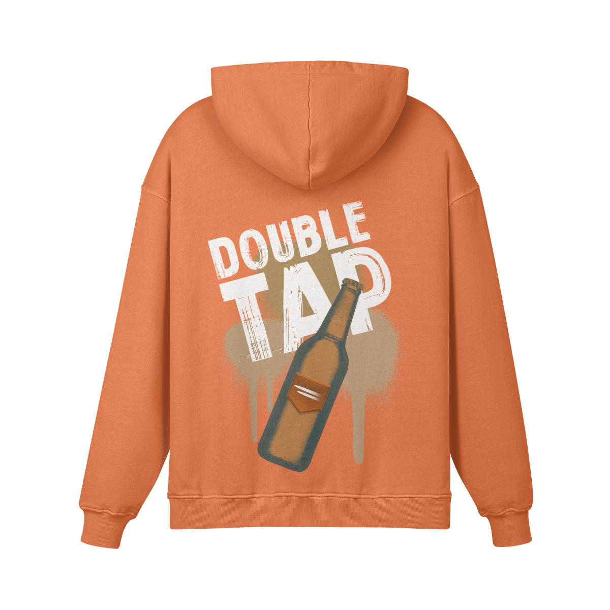 Orange double tap hoodie