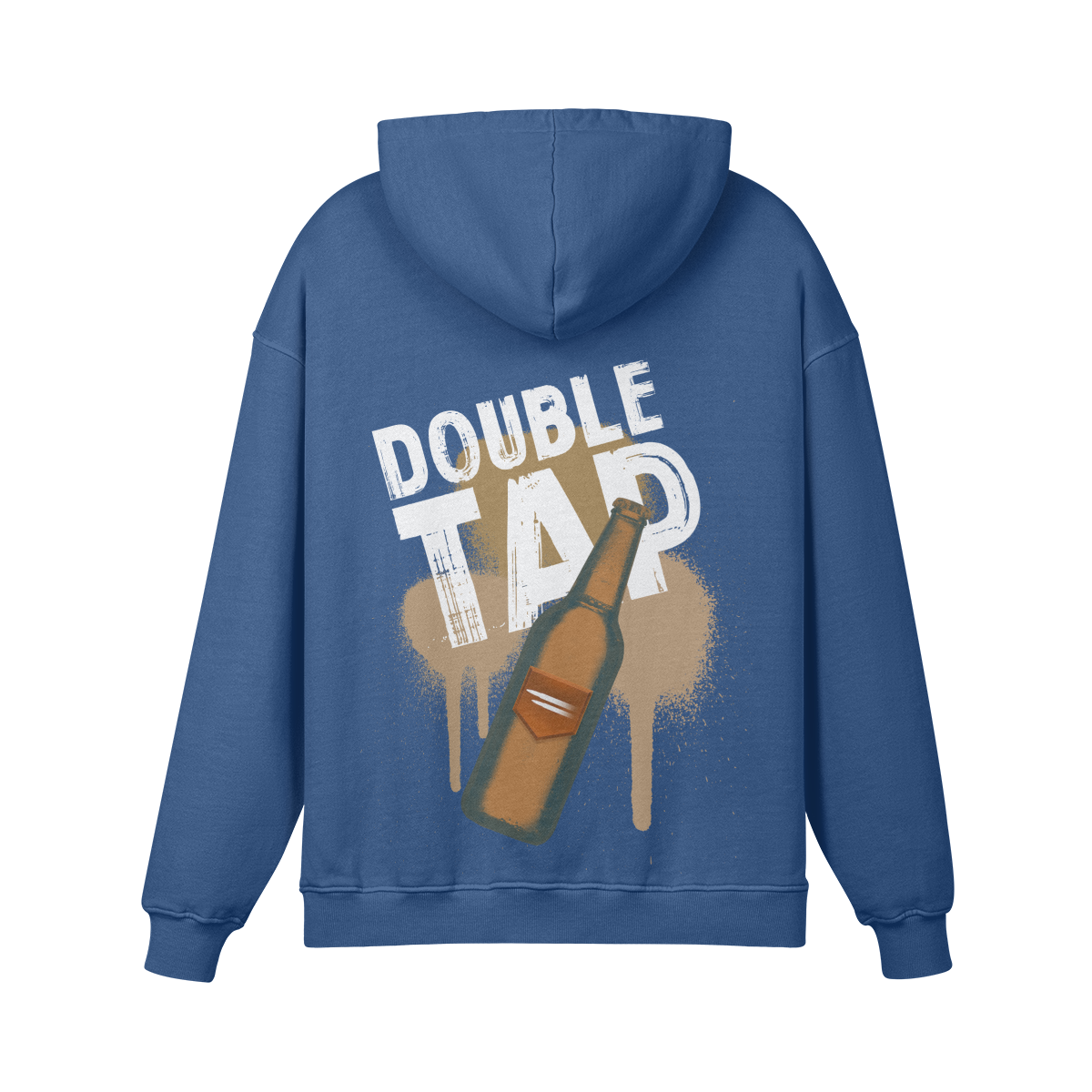Blue double tap hoodie