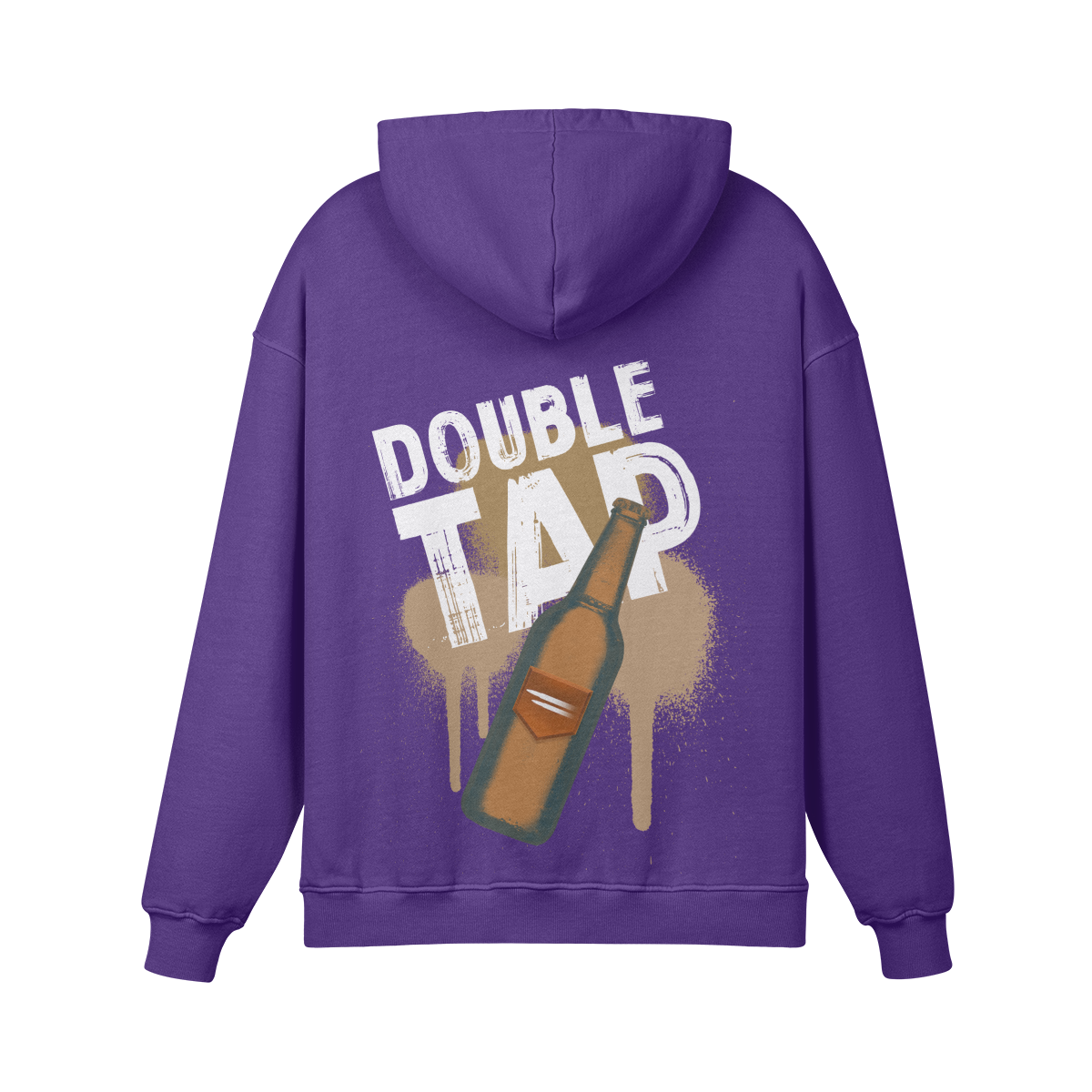 Purple double tap hoodie