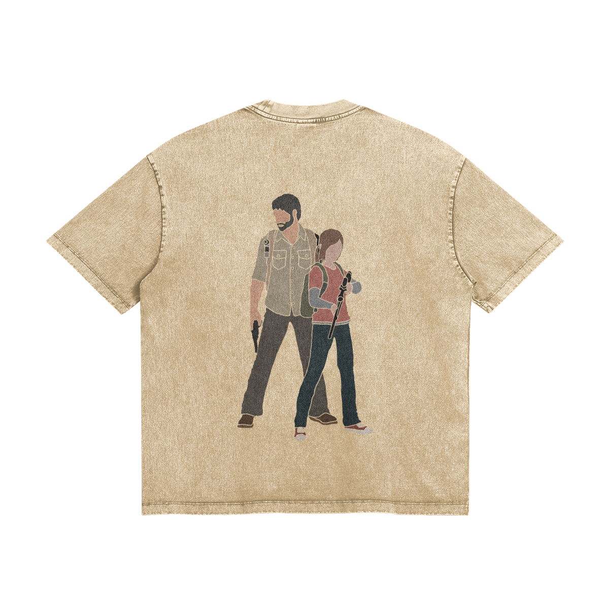 The Last of Us Minimalist T-Shirt Back Beige