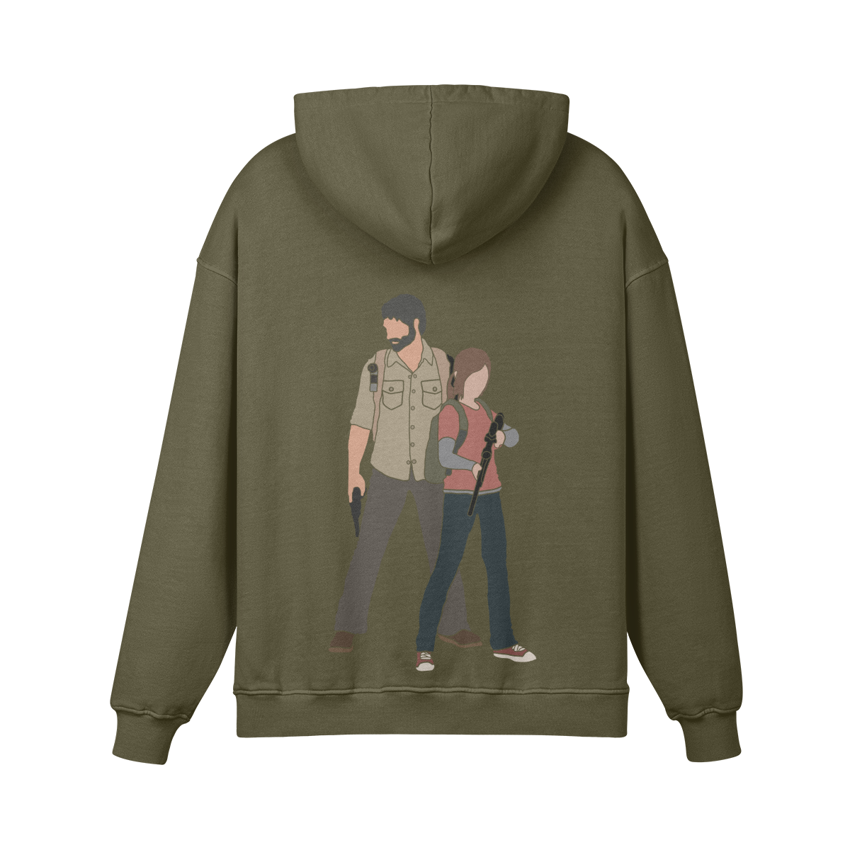 The Last of Us Hoodie Green Back