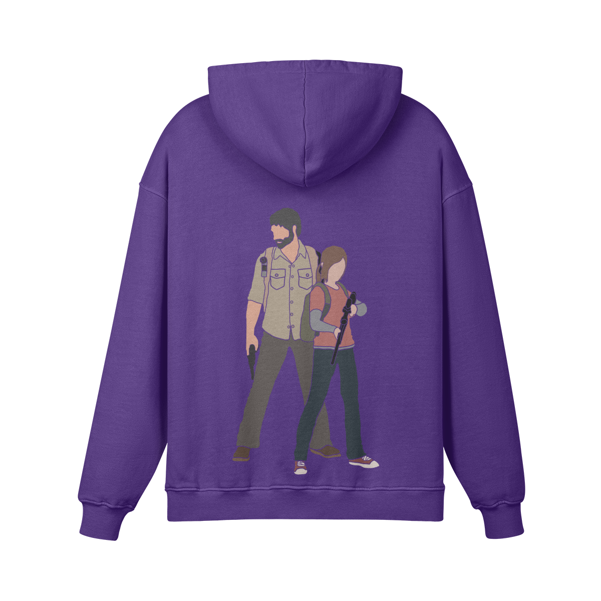 The Last of Us Hoodie Purple Back