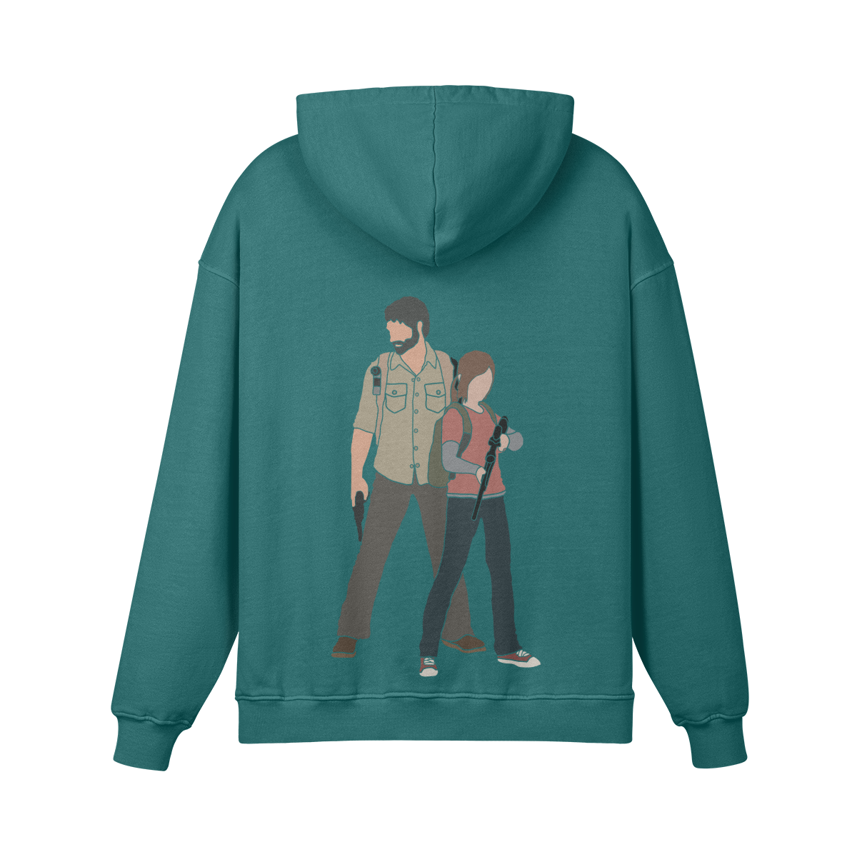 The Last of Us Hoodie Turquoise Back