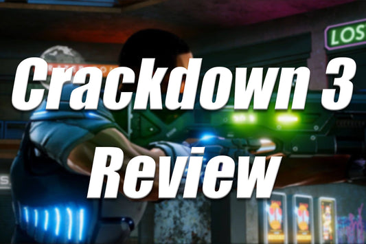 Crackdown 3 review thumbnail showing an agent aiming a weapon with bold text reading “Crackdown 3 Review.”