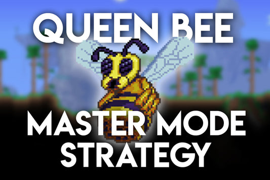 Queen Bee Master Mode guide in Terraria featuring boss strategy, arena setup, and tips for defeating this challenging fight.