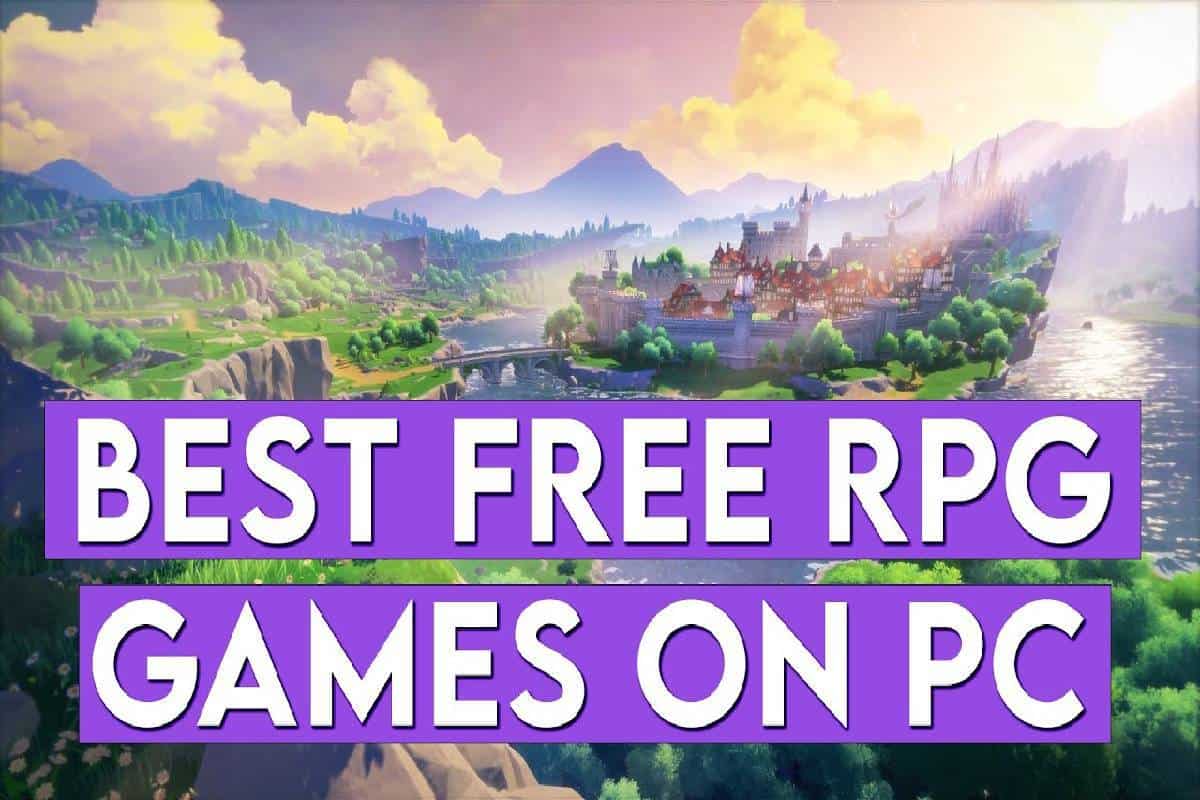 Best free RPG games on PC with a vibrant fantasy open-world landscape.