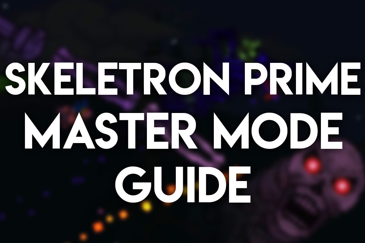 Terraria Skeletron Prime Master Mode guide thumbnail showing the boss during battle