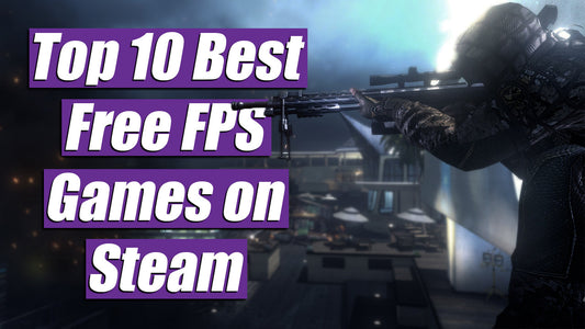Top 10 best free FPS games on Steam thumbnail featuring a sniper aiming in a modern shooter.
