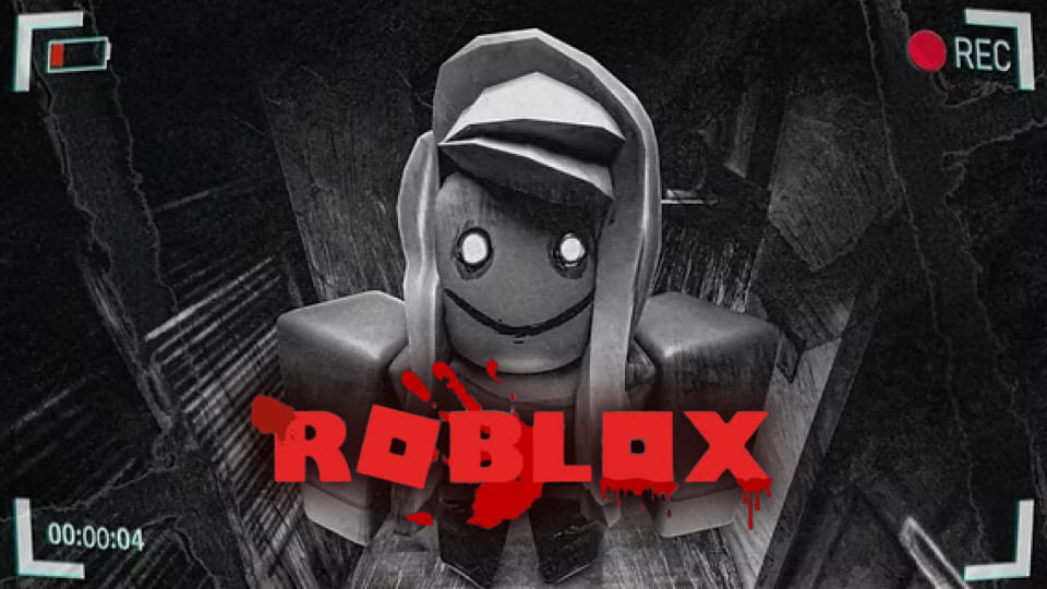 Roblox in a security camera 