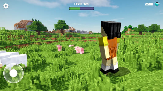 Infinite Craft character in the grass walking