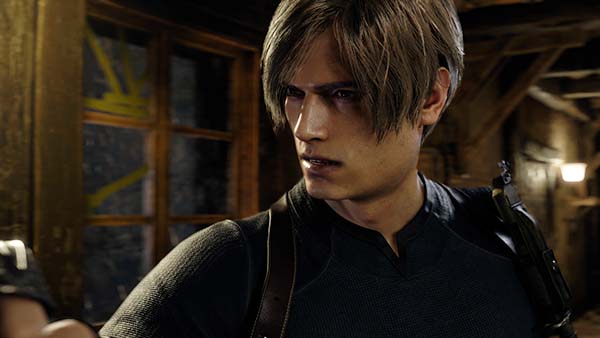 Leon Kennedy inside of a cabin