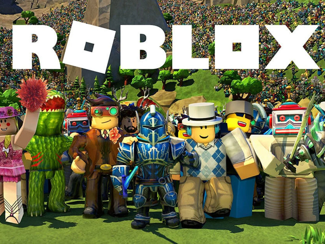 Roblox poster with many characters with different skins