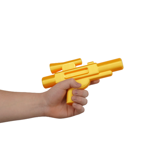 Brick-Style Star Wars Blaster Replica (PLA) Golden