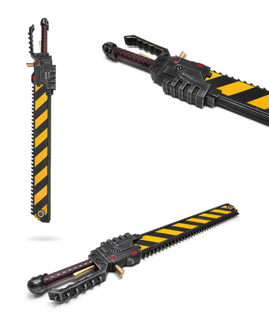Striped Chainsword Replica (High-Density Foam)