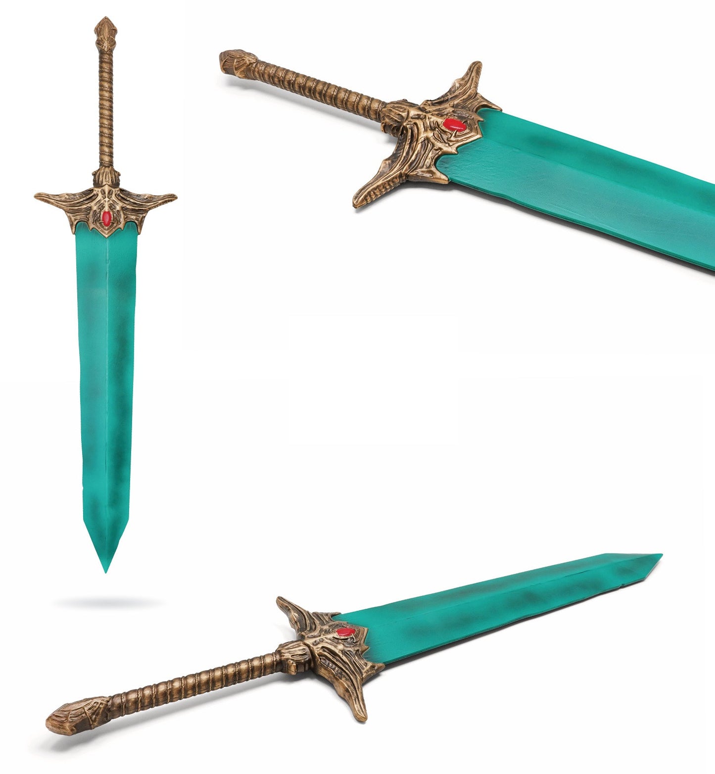 Moonlight Greatsword foam replica with blue blade inspired by Dark Souls