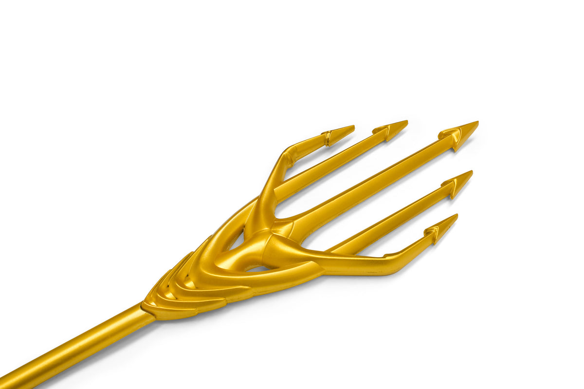 Gold Trident Replica - Fantasy (High-Density Foam) full length view