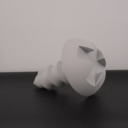 Lethal Company screw replica life size 3D printed prop inspired by the industrial scrap item.