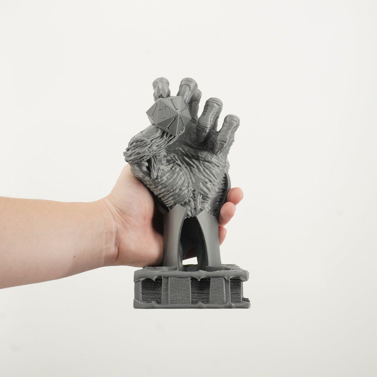Undead Hand Dice Roller Tower | 3D Printed Monster Game Piece