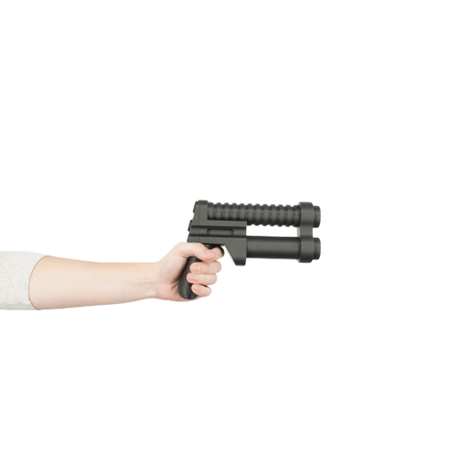 Brick Blaster Pistol | Two-Barrel Sci-Fi Replica (PLA)