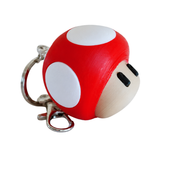 Mario Mushroom Keychain (PLA)