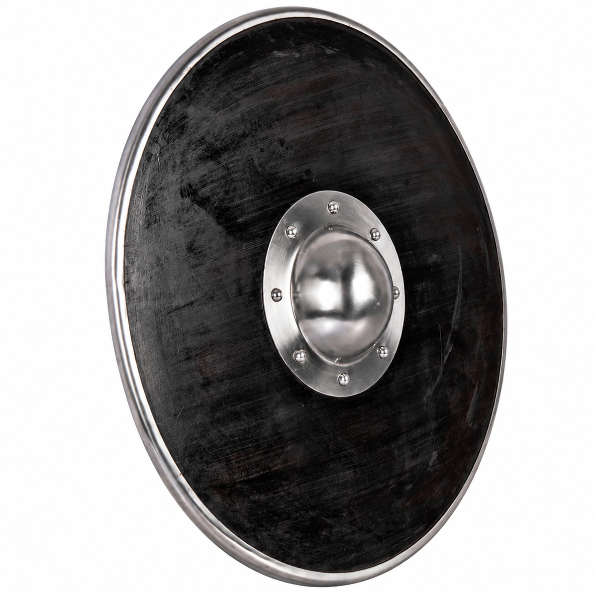21" Viking Round Shield Replica - Norse LARP (Wood and Steel)