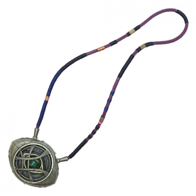 Eye of Agamotto necklace replica inspired by Doctor Strange with green LED