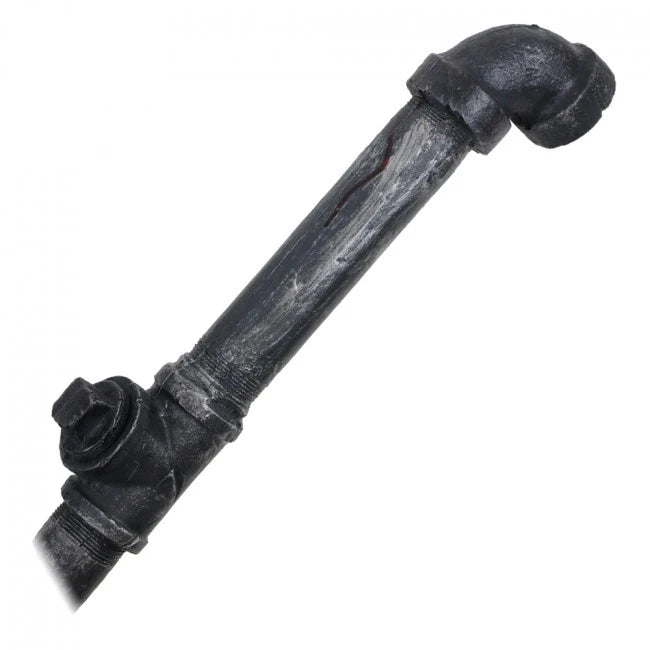 Bloody Lead Pipe Replica | LARP Prop (Latex Foam) rivet and notch detail
