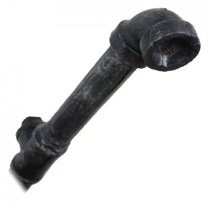 Bloody Lead Pipe Replica | LARP Prop (Latex Foam) full length view