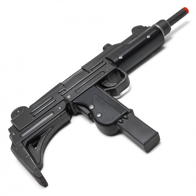 Foam submachine gun replica grip detail