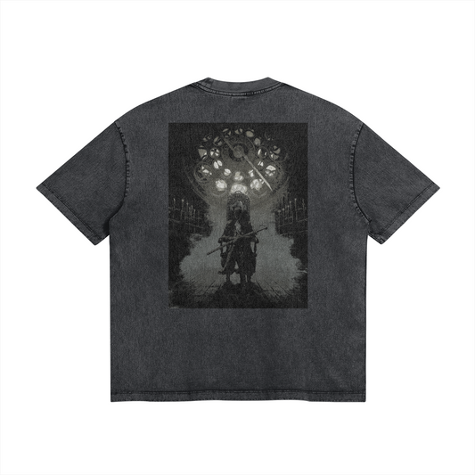 Lady Maria Stone Wash T-Shirt - Bloodborne