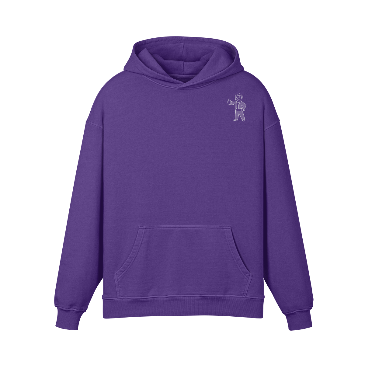 Purple Fallout Sweatshirt with Character on it 