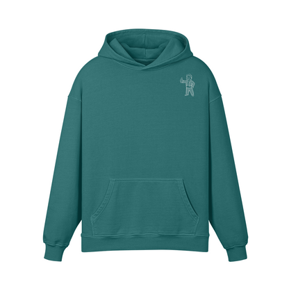 Turquoise Fallout Sweatshirt with Character on it 