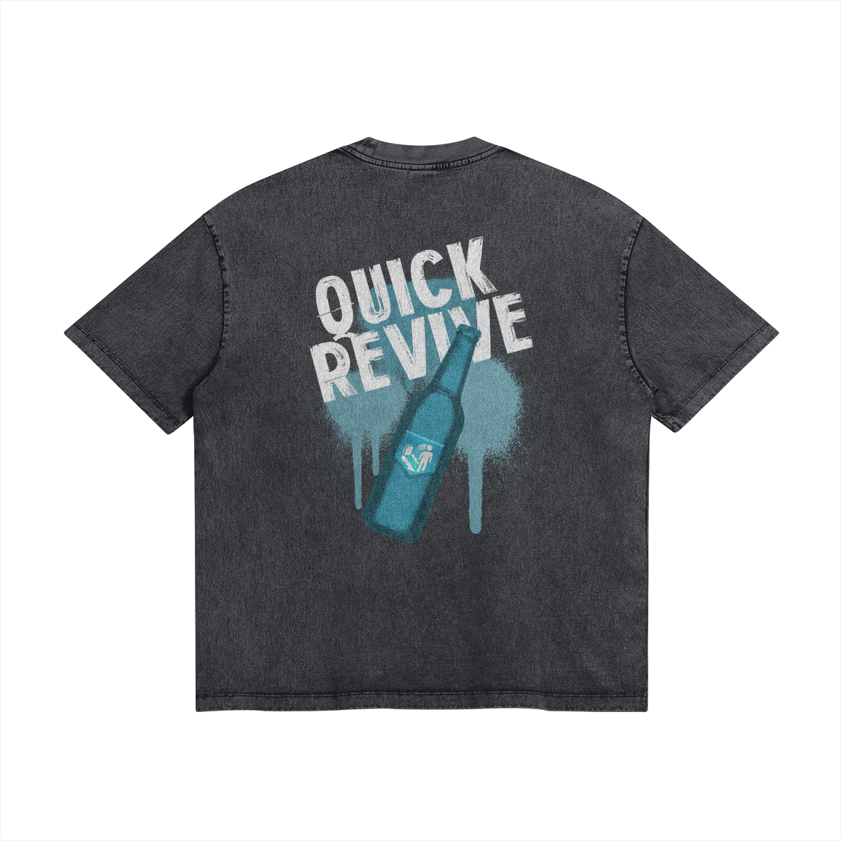 Quick Revive Perk Stone Wash T-Shirt - Call of Duty