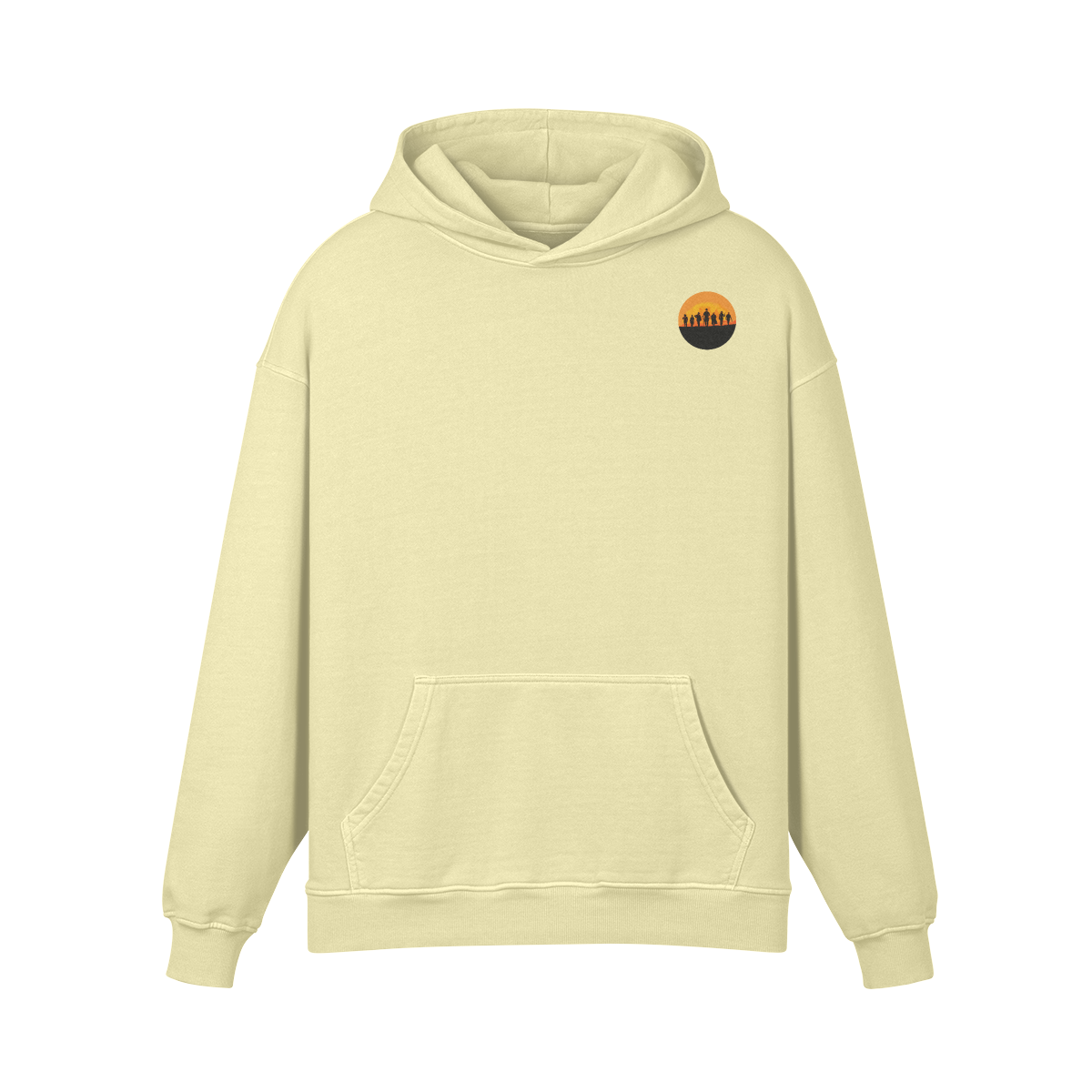 Van Der Linde Gang Stone Wash Hoodie - Red Dead Redemption 2 Off white front